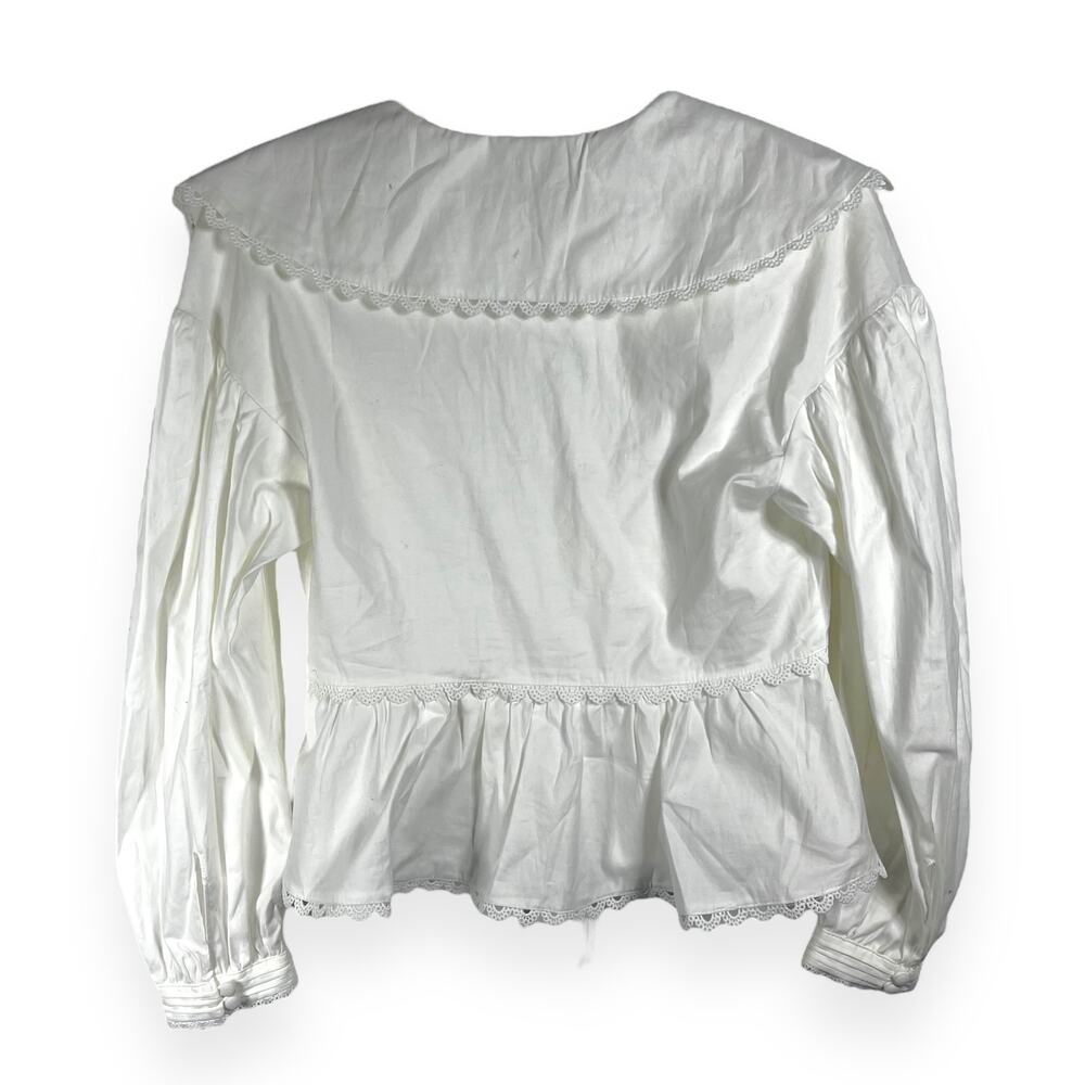 Reformation White Cotton Renna Blouse Top Size 2 - Picture 10 of 13